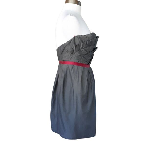 MOSCHINO Cheap and Chic Ruffle Bodice Strapless Mini Dress - Picture 5 of 10